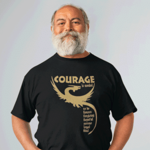 Courage is needed in Black Color