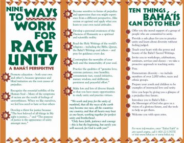 9 Reasons /9Ways to Work for Race Unity