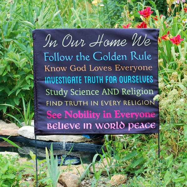 In Our Home – Interfaith Yard Sign Cover