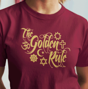 Golden Rule T-shirt closeup