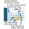American/Baha’i 2021-2022 Wall Calendar