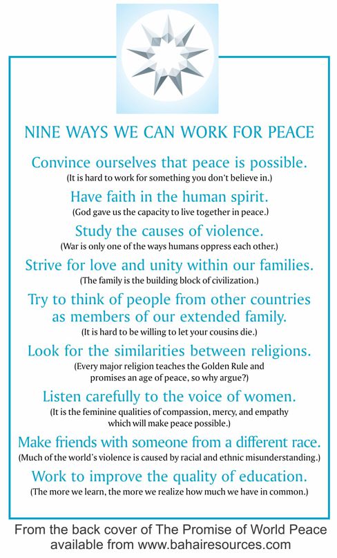 Promise of Peace Booklet