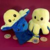 Reversible Happy/Sad Octopus Cuddlebuddy with Comfort Coins