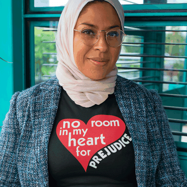 No Room in My Heart for Prejudice Baha’i T-Shirt