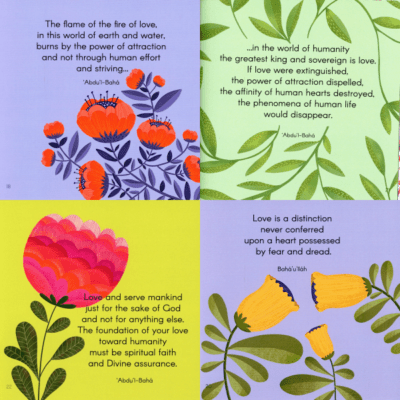 Love Is Light Booklet Card- Bahai Quotes On Love - Bahai Resources