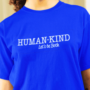Human-Kind T-shirt close up