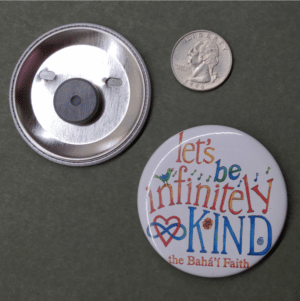 Bahai Infinitely Kind magnet - front and back