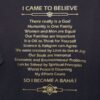 I Came to Believe – A Baha’i Principles T-shirt