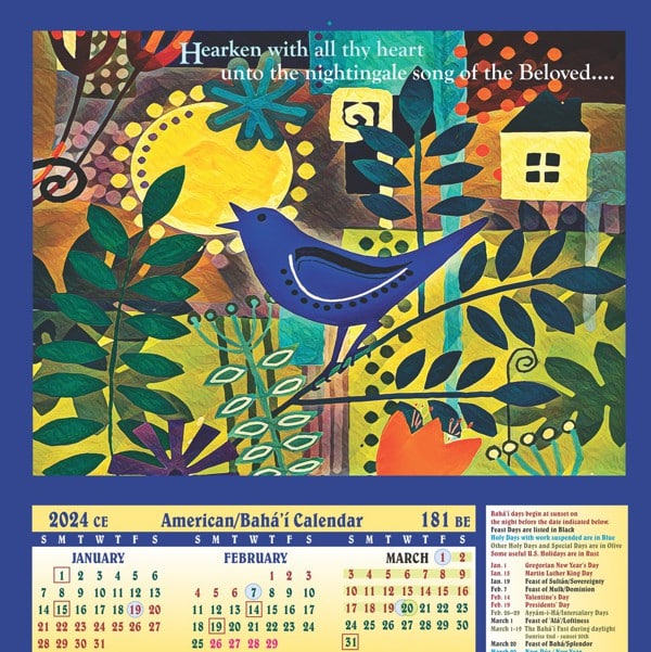 Bahai Calendar 2024 2025 Freddy Annmaria