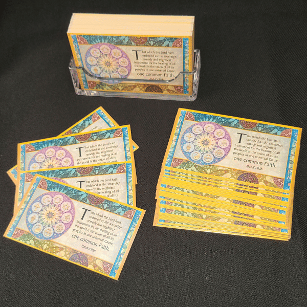 One Common Faith Teaching Cards ready to hand out