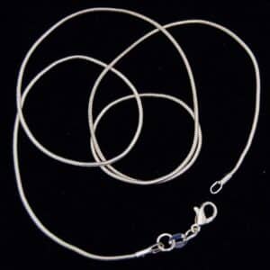 Silver-plated snake chain