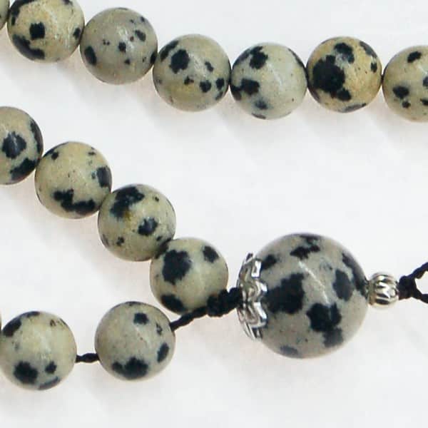 Natural Dalmatian Jasper Bahai Prayer Beads