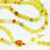Faceted Yellow Fire Crackle Agate Bahai Prayer Beads