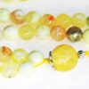 Faceted Yellow Fire Crackle Agate Bahai Prayer Beads