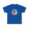 Interfaith Design on Royal Blue T-shirt