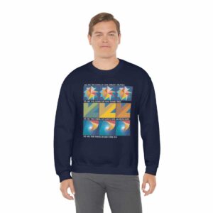 Man wearing Waves on one Sea Sweatshirt