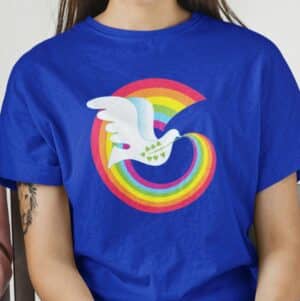 Rainbow Peace Dove T-shirt