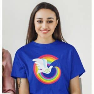 Rainbow Peace Dove T-shirt