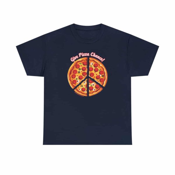 Give Pizza Chance in Navy Blue