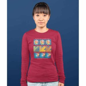 Long-Sleeve Quilter's T in Cardinal