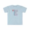 A Teacher's Virtues T-shirt in Light Blue