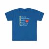A Nurse's Virtues T-shirt in Royal Blue
