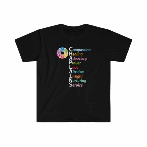 Interfaith Chaplain's Character T-Shirt in Black