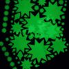 Glow-in-the-dark 9-pointed star stickers