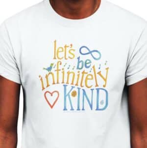 let's be infinitely Kind T-shirt - closeup