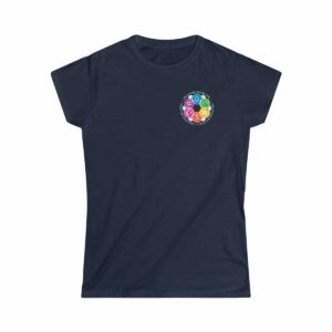 Peace Be with You Interfaith Women’s Softstyle Tee -Navy Blue