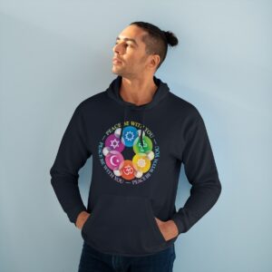 Man in Peace Be with You Interfaith Hooded Sweatshirt