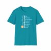 Waitress’ Qualities T-Shirt in Tropical Blue