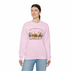 Flowers of One Garden Crewneck Sweatshirt - Light Pink