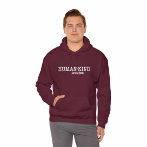 Human Kind- Let's Be Both, Sweatshirt in Maroon