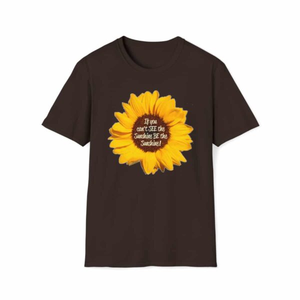 Be the Sunshine Sunflower T-Shirt in Dark Chocolate