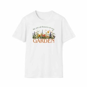 Flowers of One Garden Unisex T-Shirt - White