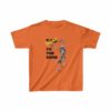 Kids "Blessed to the Bone" skeleton shirt in Orange