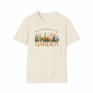 Flowers of One Garden Unisex T-Shirt - Natural