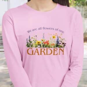 Flowers of One Garden Long-Sleeve pink