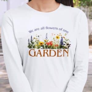 Flowers of One Garden Long-Sleeve White