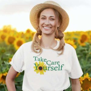 Take Care of Yourself T-shirt in Natural