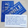 Created Noble Teaching Card