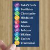 Teaching Card of Religious Symbols