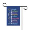Power of a Librarian Garden and House Flag 12'' × 18'' - back