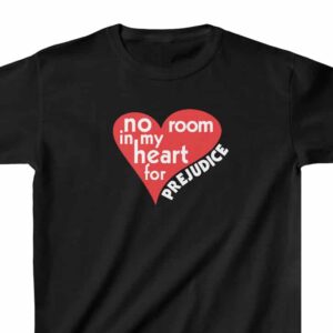 Kids No Room for Prejudice Cotton T-Shirt - Black