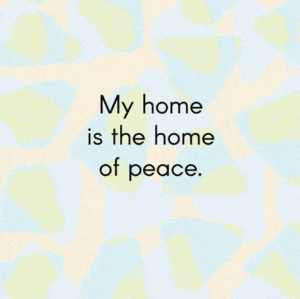 My Home (Is the Home of Peace) Children’s Book - sample text page