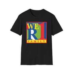 We R 1 Family Softstyle T-Shirt - Black