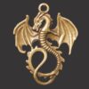 Metal Dragon Charm/Pendant