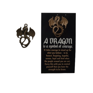 Dragon of Courage Card and Charm