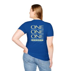 Celebrate Oneness Softstyle T-Shirt - Royal Blue Back